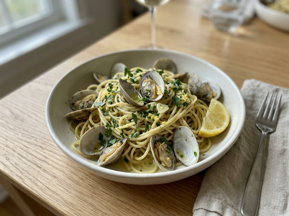 Spaghetti alle vongole per la cena della Vigilia di Natale
