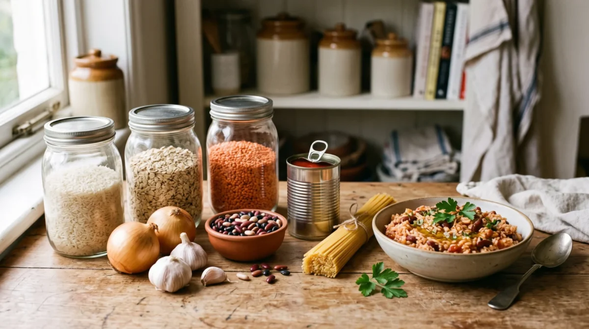 Pantry Staples List: What to Keep for Cheap Meals